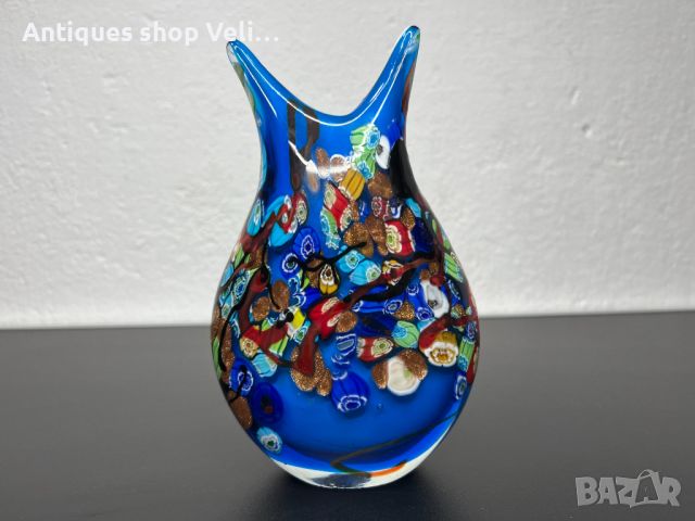 Стъклена ваза MURANO №5334 , снимка 1 - Антикварни и старинни предмети - 45556589