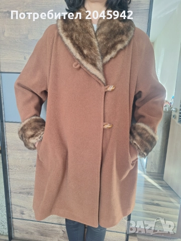 Дамско палто в кафяв цвят, снимка 8 - Палта, манта - 52975162