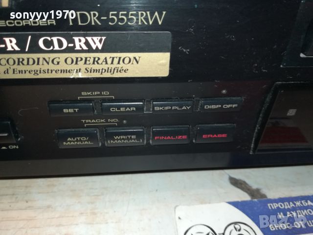 PIONEER PDR-555RW CD RECORDER-MADE IN JAPAN 2705241146, снимка 6 - Ресийвъри, усилватели, смесителни пултове - 45927713