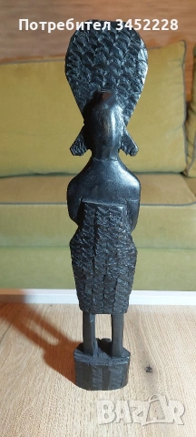 Дърворезба статуетка Африка за ценители 36см , снимка 5 - Статуетки - 53865105