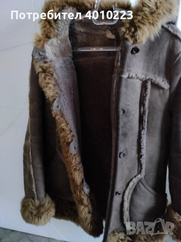 Дамско зимно кожено яке с косъм – много топло, снимка 2 - Якета - 53849237