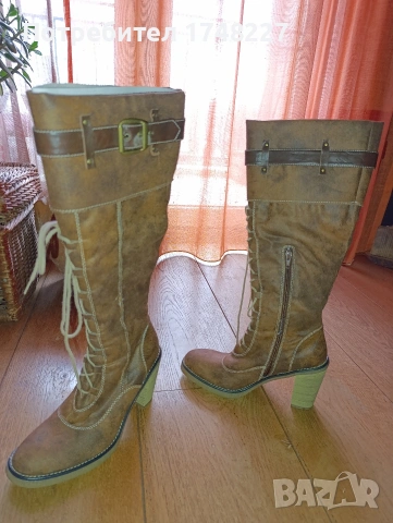 Дамски ботуши от естествена кожа , снимка 2 - Дамски ботуши - 53485941