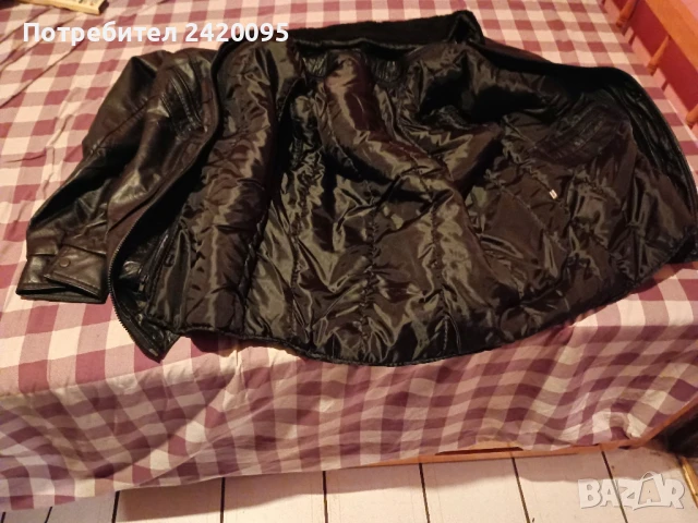 кожено яке-100лв, снимка 3 - Якета - 50511413