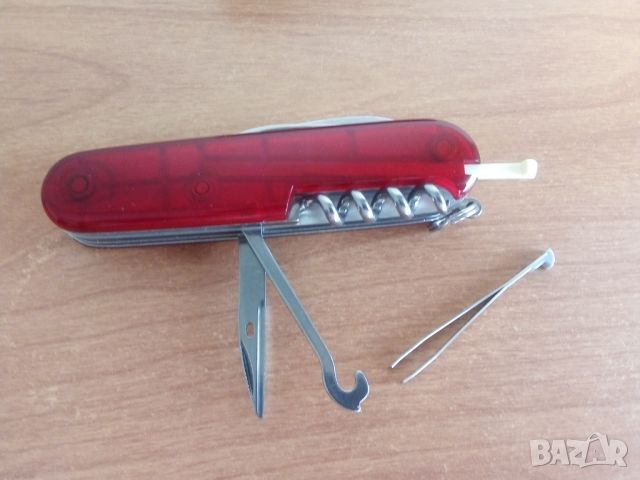 Нож Victorinox Climber+кожен калъф, снимка 2 - Екипировка - 45223143