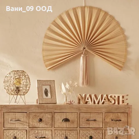 54см! Голям дървен надпис "Namaste", снимка 3 - Декорация за дома - 47419598