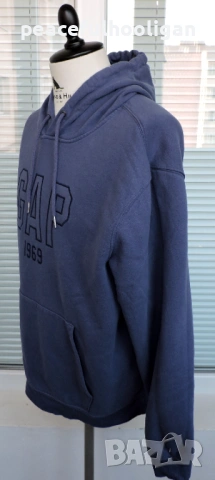 GAP мъжки лилав суитшърт с качулка размер L/XL Oversized , снимка 7 - Суичъри - 53394124