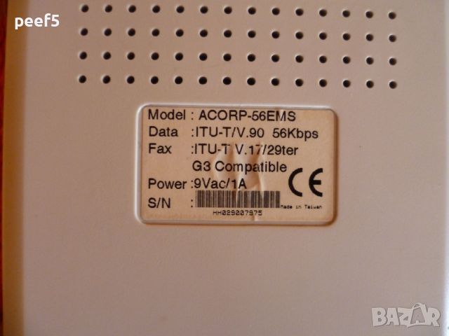 Ретро Факс-модем Acorp 5600, снимка 3 - Мрежови адаптери - 45304965
