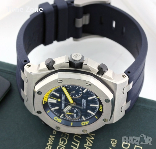 Audemars Piguet Royal Oak Offshore Diver Chronograph 42mm Steel Blue Dial Различни Варианти, снимка 5 - Мъжки - 52997320