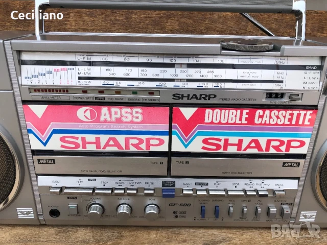 SHARP GF 500H -Колекционерски радиокасетофон! Като Нов-супер запазен!, снимка 6 - Радиокасетофони, транзистори - 50470270