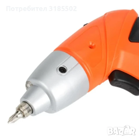Компактен акумулаторен винтоверт 4.8V с 45 части, снимка 5 - Винтоверти - 51252382