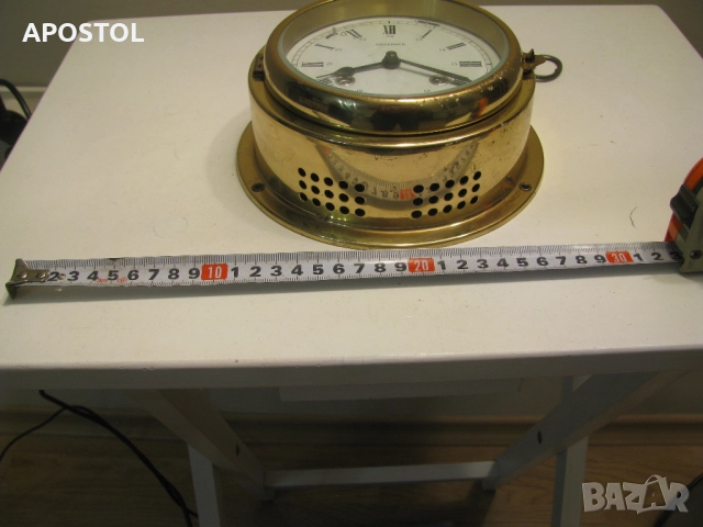 месингов корабен часовник, снимка 3 - Антикварни и старинни предмети - 52309959