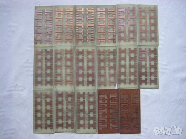 17 броя експериментални печатни платки с дебелина  1.5мм