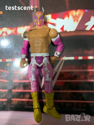 Екшън фигура WWE Sin Cara Син Кара Basic Series Pink Lucha играчка, снимка 6 - Колекции - 48360755