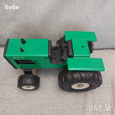 Стара Ламаринена Соц Българска Играчка МИР Разград Трактор МТЗ-80, снимка 4 - Колекции - 51501420