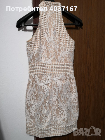 Дамска официална рокля в телесен цвят , снимка 2 - Рокли - 44956360