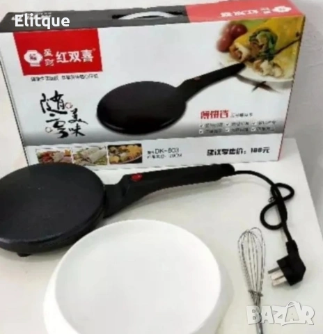 Електрически тиган за палачинки и пролетни рулца – Ø 200 мм