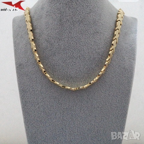 Комплект с 14К златно покритие 264184, снимка 5 - Бижутерийни комплекти - 53482048