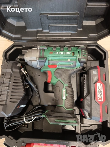 20 V - Ударен винтоверт Parkside/Парксайд , снимка 8 - Винтоверти - 54163062