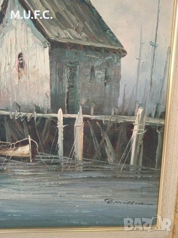 Картина Масло.Подпис.50-60, снимка 9 - Картини - 54012919