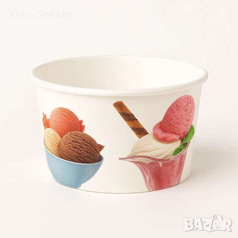 Картонени чаши за сладолед 260мл – 100бр.