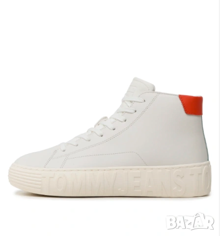 Tommy Jeans TJM OUTSOLE MID CUT номер 43,5-44 Кожени модерни кецове, снимка 6 - Кецове - 53841357