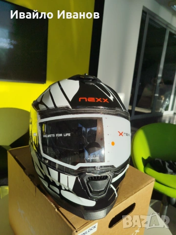  Каска Nexx Y100 B-side Black.White Размер L