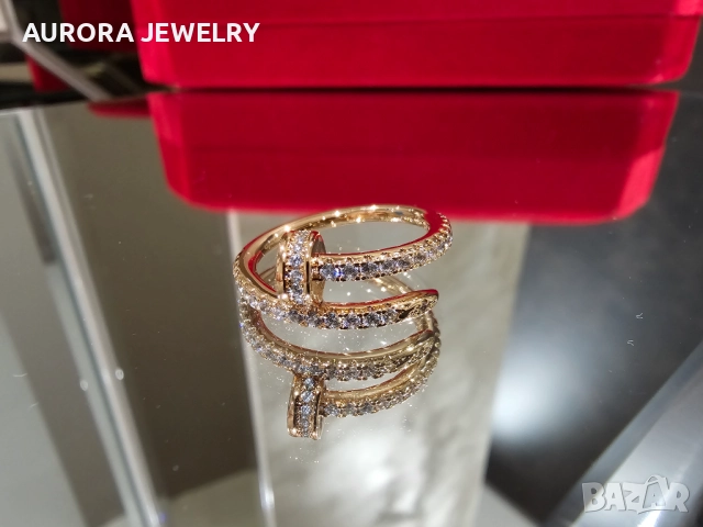 CARTIER Nail Juste un Clou Rose Small Paved Diamonds Пръстен Пирон