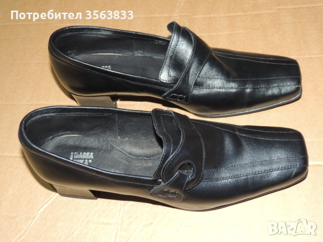 Дамски обувки  DAMA PIKA от естествена черна кожа., снимка 4 - Дамски елегантни обувки - 54182771