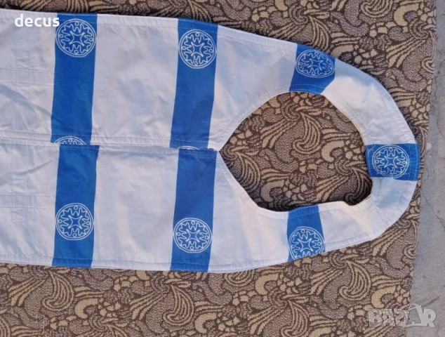 Антикварен ортодоксален епитрахил - използван,петна от свещи