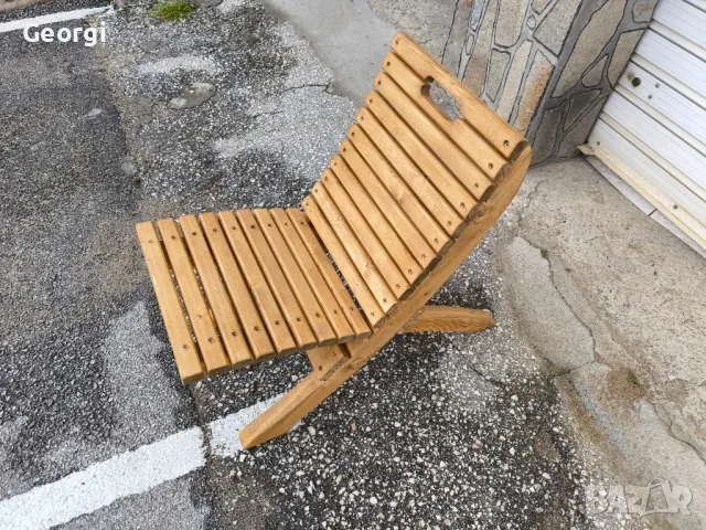 Дървени градински сгъваеми столове , снимка 5 - Градински мебели, декорация  - 49931997