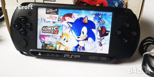 PSP E1004 Sonic Minecraft Crash PlayStation Portable ПСП с много игри, снимка 6 - PlayStation конзоли - 52535713