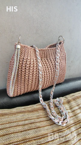 Дамски луксозни плетени чанти ръчно изработени , снимка 3 - Чанти - 34820731