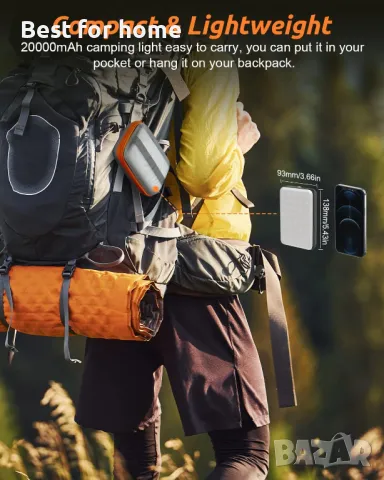 Eventek LED къмпинг фенер Преносим Power Bank, снимка 7 - Други - 49760435