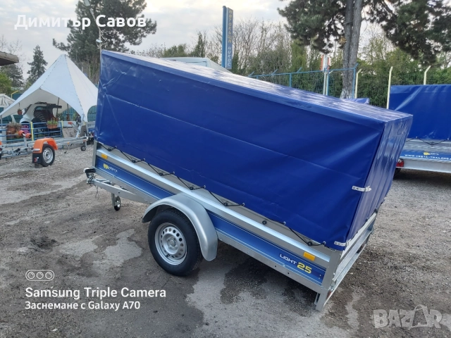 Туристическо, самосвално ремарке VESTA LIGHT 25 с брезент и шпригли Н120, снимка 11 - Ремаркета - 52165065