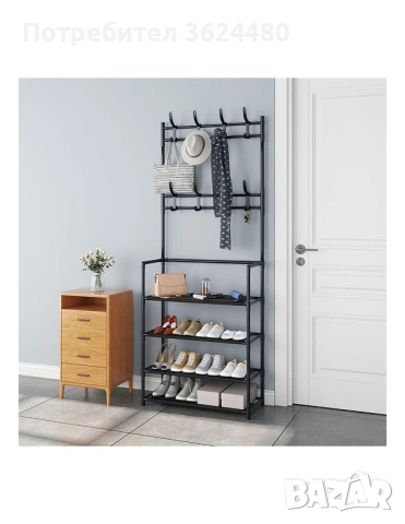 Етажерка за обувки+закачалки за дрехи 4070, снимка 2 - Други стоки за дома - 53231549