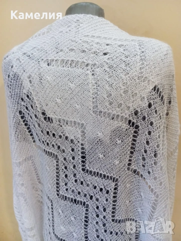 Шал от кози пух , снимка 5 - Шалове - 54120050