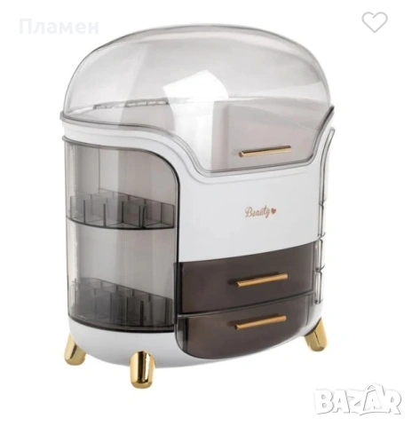 Органайзер за козметика с капак и отделения – 30x16x32 см, снимка 3 - Други - 53434221