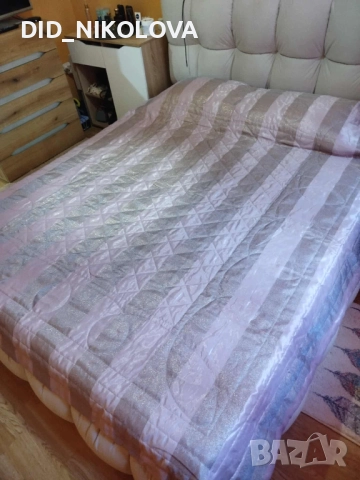  Луксозно шалте с две лица за спалня, снимка 3 - Покривки за легло - 51506981