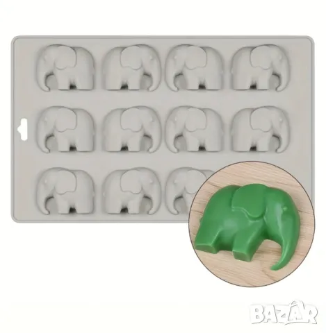 Молд слончета голям 