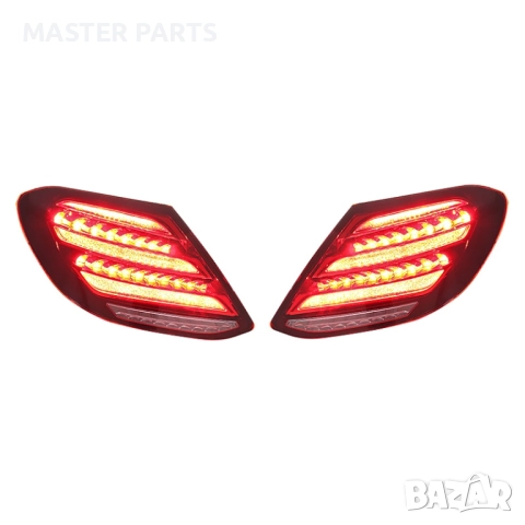 ЧИСТО НОВИ LED Стопове 1:1 за Mercedes W213 16-20 ЖЪЛТ мигач , снимка 6 - Части - 52997709