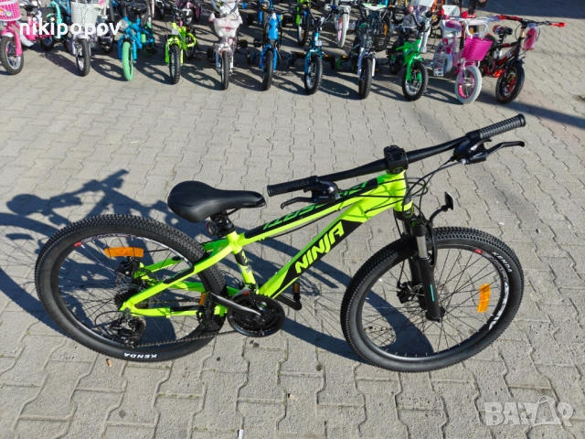 PASSATI Алуминиев велосипед 24" NINJA жълт, снимка 3 - Велосипеди - 53830681