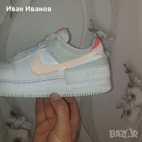 оригинални маратонки NIKE AIR FORCE 1 PIXEL CRIMSON номер38,5-39, снимка 3 - Маратонки - 42609437