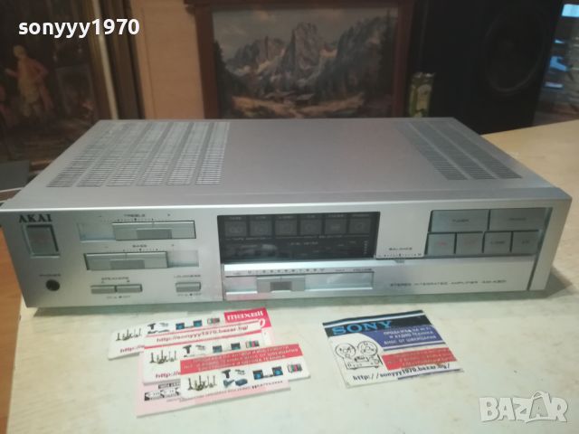 AKAI AM-A301 AMPLIFIER-MADE IN JAPAN-ВНОС SWISS 0807241822, снимка 1 - Ресийвъри, усилватели, смесителни пултове - 46514872