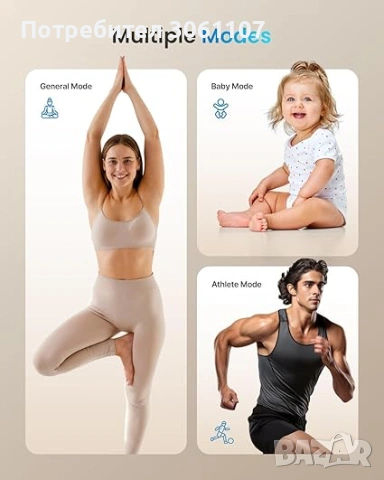 Дигитална везна за анализ Renpho Body 180 Kg/400 Lbs ES-26BB-B, снимка 3 - Други - 53378051