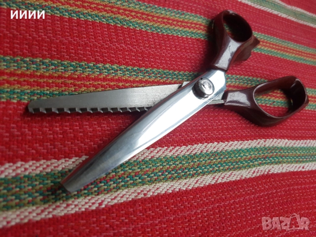 Немска ножица Зиг заг , снимка 3 - Антикварни и старинни предмети - 52582477