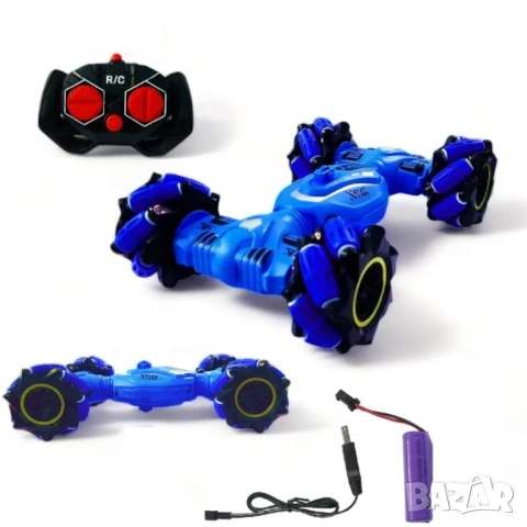 RC Кола за каскади 4WD с дрифт и завъртане на 360°, снимка 3 - Коли, камиони, мотори, писти - 51067397