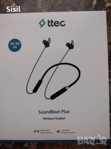 Безжични слушалки Ttec Soundbeat Plus Black

