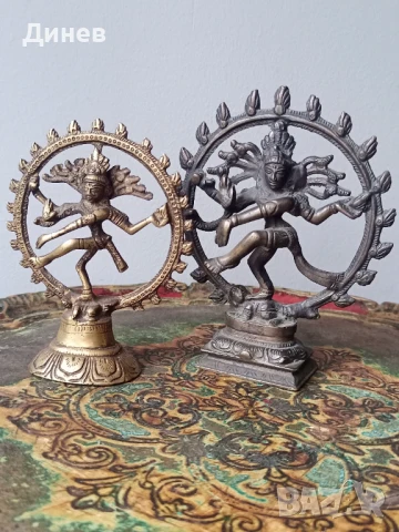 Две месингови скулптури шива Южна Индия