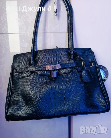 Уникална дамска чанта от естествена кожа, снимка 3 - Чанти - 53212024