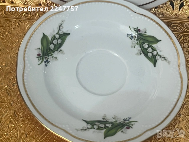 Троен сет порцелан Момина сълза, снимка 5 - Антикварни и старинни предмети - 52930751